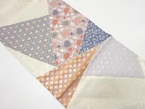 アンティーク　切りばめ名物裂織り出し袋帯（材料）